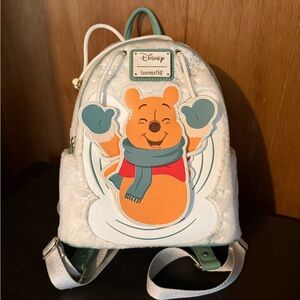 Loungefly Disney Pooh Kids Backpack - White and Green